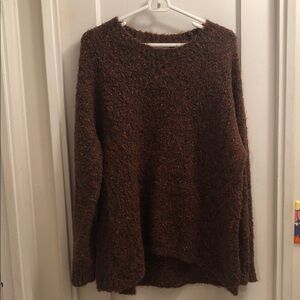 Calvin Klein Brown Speckled Popcorn Sweater